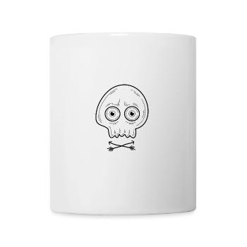 Crâne - Mug blanc - blanc - Devant