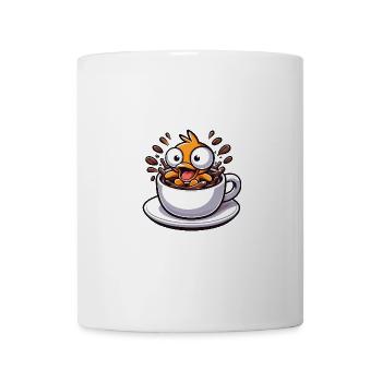 Vogel Ente Küken Kaffee Liebhaber Koffeinschock - Tasse - Weiß - Vorne