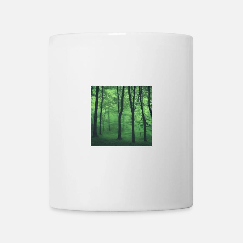 Mystischer grüner Wald - Tasse - Weiß