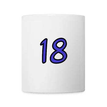 18. 18 YEARS OLD. 18th ANNIVERSARY. BIRTHDAY 18 YEARS. - Mug - white - Front