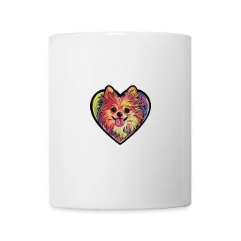 Pomeranian Dog Heart Love Pomeranian - Mug - white - Front