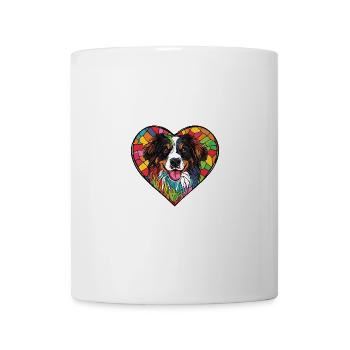 Australian Shepherd Dog Heart Love - Mug - white - Front