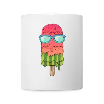 Melonen-Eis (Sonnenbrille) - Tasse - Weiß - Vorne