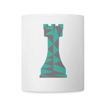 SCHACH TURM/POLYGON - Tasse - Weiß - Vorne
