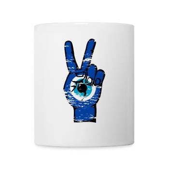 Nazar Frieden Victory Symbol used - Tasse - Weiß - Vorne