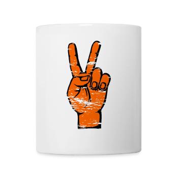 Helloween Peace Victory Symbol used - Mug - white - Front