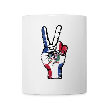 Dominican Republic Victory Symbol used - Mug - white - Front