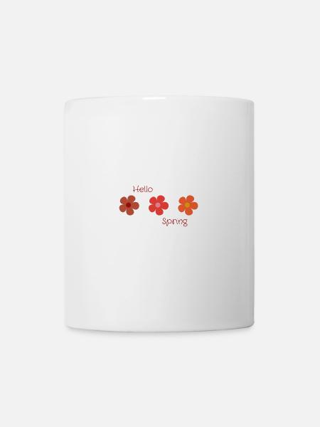 Hallo Frühling - Tasse - Weiß