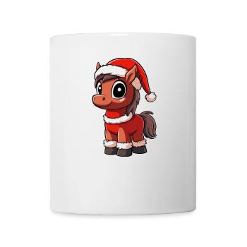 Poneys Noël - Mug blanc - blanc - Devant