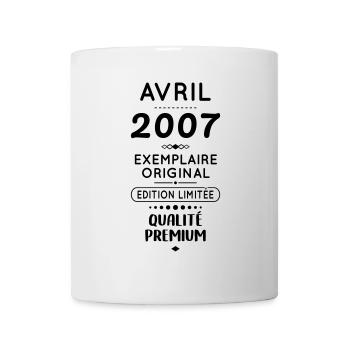 18th Birthday - April 2007 Original - Mug - white - Front