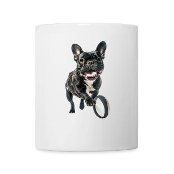 Französische Bulldogge - Tasse - Weiß - Vorne