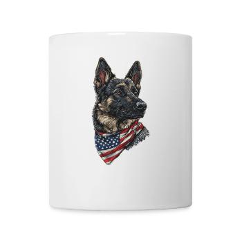 Deutscher Schäferhund - Tasse - Weiß - Vorne