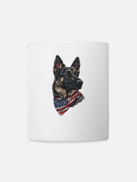 Deutscher Schäferhund - Tasse - Weiß