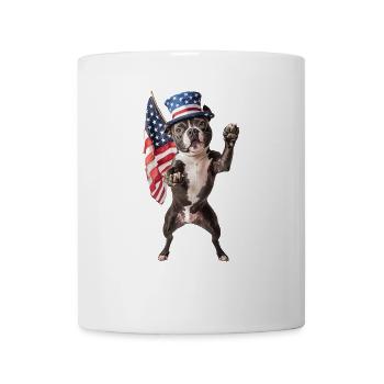 Staffordshire Bullterrier - Tasse - Weiß - Vorne