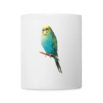 Perruche ondulée - Mug blanc - blanc - Devant