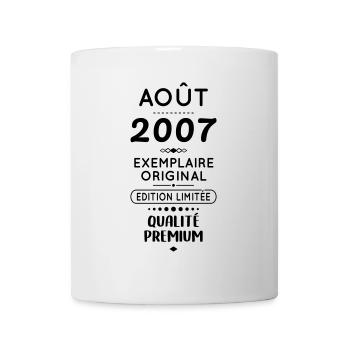 18th Birthday - August 2007 Original - Mug - white - Front