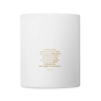 PHILIPPIENS 4:8 - VERSET DE LA BIBLE - Couleur or - Mug blanc - blanc - Devant