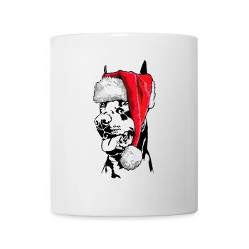 Santa Doberman Christmas Dogs Wilsigns - Mug blanc - blanc - Devant