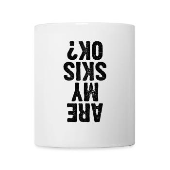 Sind meine Skier ok Skifahren Skifahrer Ski Winter Sport Ski - Tasse - Weiß - Vorne