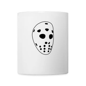 Masque de hockey rétro - Mug blanc - blanc - Devant