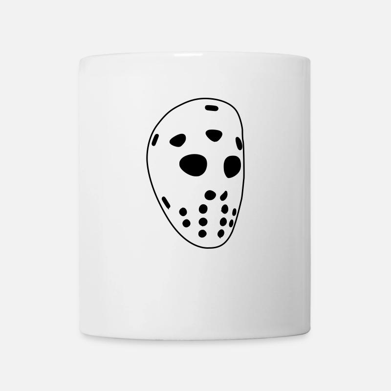 Retro hockey mask - Mug - white