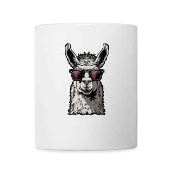 Lustiges Lama Alpaka - Tasse - Weiß - Vorne