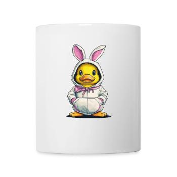 Entenküken im Hasenkostüm - Tasse - Weiß - Vorne
