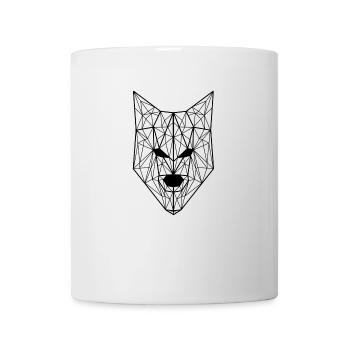 Wolf Geometric - Tasse - Weiß - Vorne