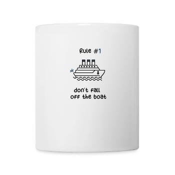 KREUZFAHRTSCHIFF - SCHWARZ-BLAUES KREUZFAHRTSCHIFF - Tasse - Weiß - Vorne