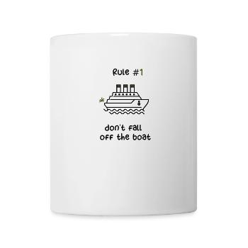 KREUZFAHRTSCHIFF - SCHWARZES UND SÄUREGRÜNES KREUZFAHRTSCHIFF - Tasse - Weiß - Vorne