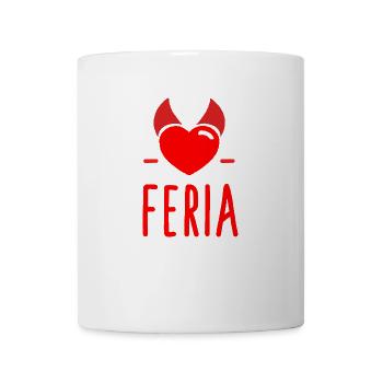 La Feria du Démon coeur humour fêtes - Mug blanc - blanc - Devant