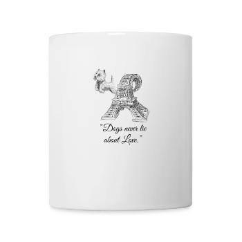 Les chiens de la Tour Eiffel ne mentent jamais sur l’amour - Mug blanc - blanc - Devant
