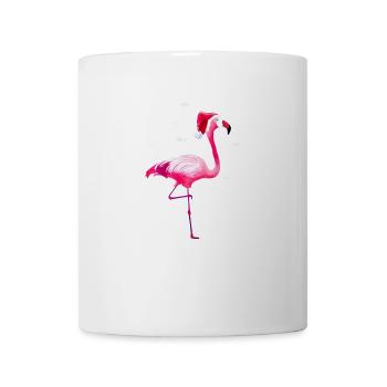 Weihnachtsflamingo - Tasse - Weiß - Vorne