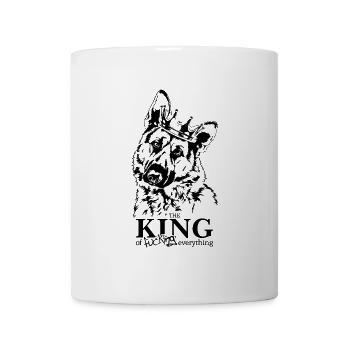 Berger allemand Roi de tout ce qui concerne les chiens - Mug blanc - blanc - Devant