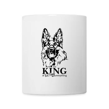 Berger allemand Roi de tout ce qui concerne les chiens - Mug blanc - blanc - Devant
