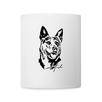 HEELER Chien de troupeau Chiens Bovins Chiens Wilsigns - Mug blanc - blanc - Devant