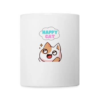 Chat heureux - Mug blanc - blanc - Devant