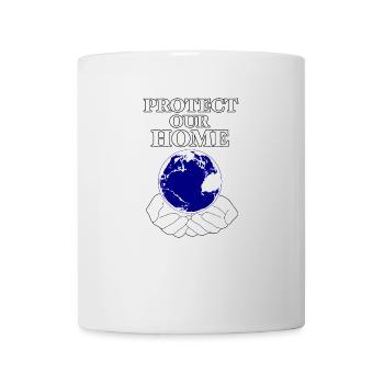 Protégeons notre maison / Planète Terre - Mug blanc - blanc - Devant
