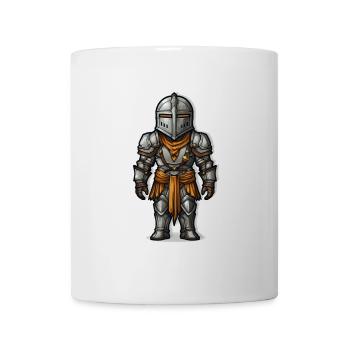 Fantasy Knight in Armor – RPG Cartoon - Mug - white - Front