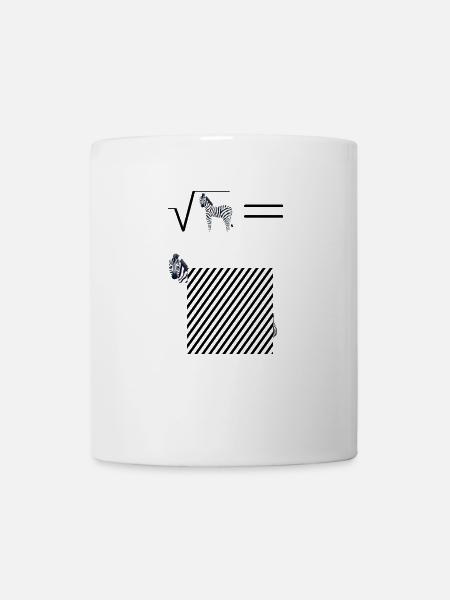The square root of a zebra | I Love Math - Mug - white
