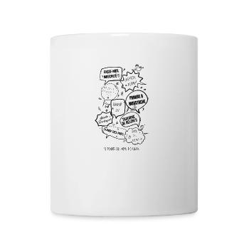 Noms d'oiseaux - Mug blanc - blanc - Devant