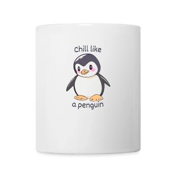 Détendez-vous comme un pingouin - Mug blanc - blanc - Devant