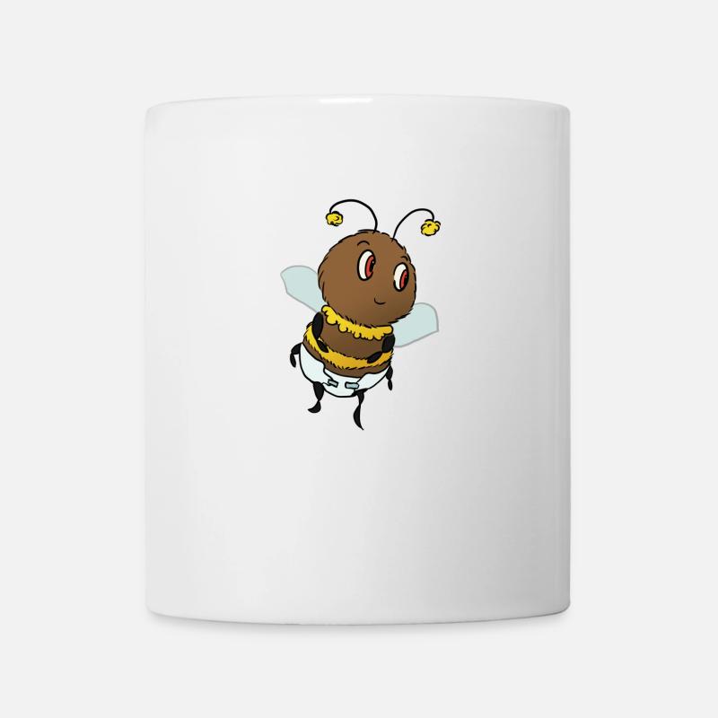 Baby-Hummel mit Windel - Tasse - Weiß