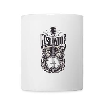 Banjo Gitarre Bluegrass Musik Nashville - Tasse - Weiß - Vorne