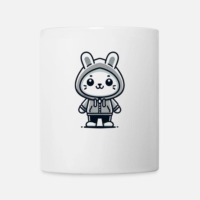 Lapin joueur - confiant et cool - Mug blanc - blanc