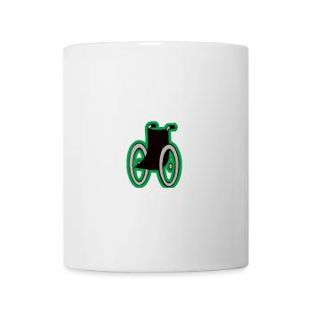 Rollstuhl - Tasse - Weiß - Vorne