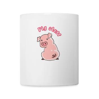 Schwein Zeug - Tasse - Weiß - Vorne