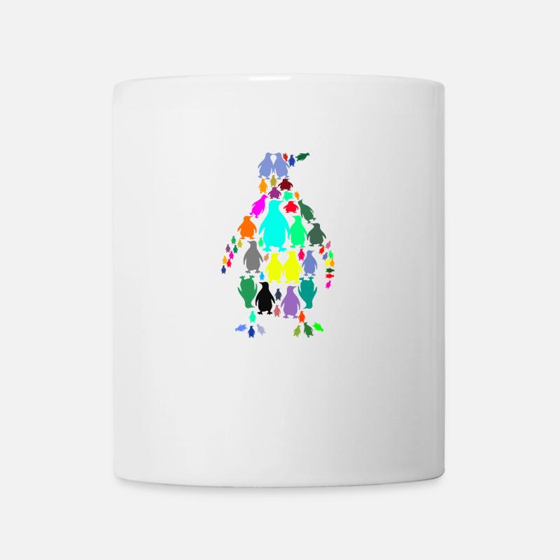 Les Pingouins au pingouin - Mug blanc - blanc