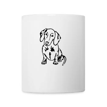 Dachshund - Mug - white - Front
