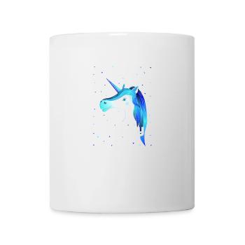 blue unicorn cute cheeky - Tasse - Weiß - Vorne